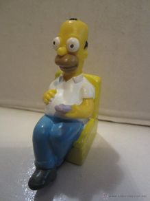 Figuras de Borracha e PVC: SIMPSON FIGURA DE PARCHIS HOMER (4-5 cm AÑO 1997 )